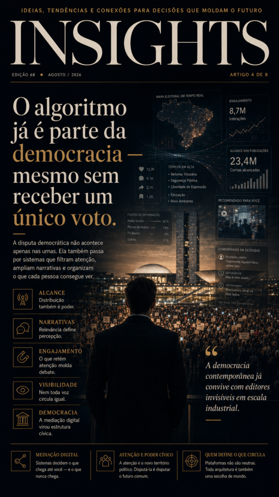 O algoritmo já é parte da democracia — mesmo sem receber um único voto